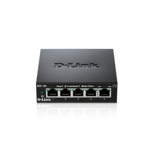 D-LINK SWITCH 5 PORTE 10/100 CASE...