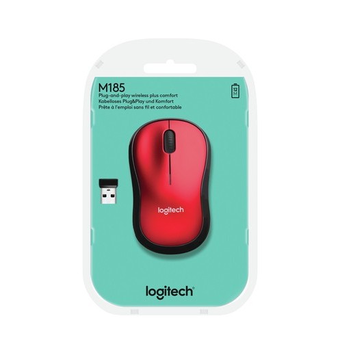 LOGITECH WIRELESS MOUSE M185 OTTICO,...